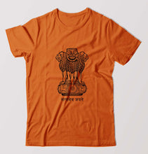 Load image into Gallery viewer, satyamev jayate T-Shirt for Men-Orange-Ektarfa.online