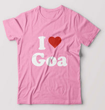 Load image into Gallery viewer, I Love Goa T-Shirt for Men-Light Baby Pink-Ektarfa.online