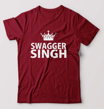 Load image into Gallery viewer, Swagger Singh T-Shirt for Men-Maroon-Ektarfa.online