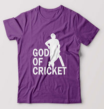 Load image into Gallery viewer, Sachin Tendulkar God T-Shirt for Men-Purple-Ektarfa.online