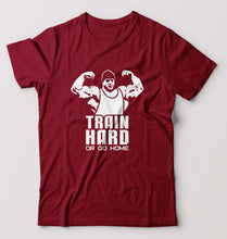 Load image into Gallery viewer, Gym T-Shirt for Men-Maroon-Ektarfa.online