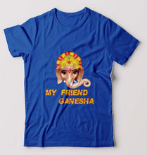 Load image into Gallery viewer, Ganpati JI(Ganesh) T-Shirt for Men-Royal Blue-Ektarfa.online
