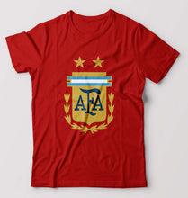 Load image into Gallery viewer, Argentina Football T-Shirt for Men-Red-Ektarfa.online