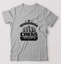 Load image into Gallery viewer, Viswanathan Anand Chess T-Shirt for Men-Grey Melange-Ektarfa.online