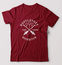 Load image into Gallery viewer, Hufflepuff Harry Potter T-Shirt for Men-Maroon-Ektarfa.online
