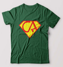 Load image into Gallery viewer, Chartered Accountants(CA) T-Shirt for Men-Bottle Green-Ektarfa.online