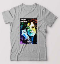 Load image into Gallery viewer, Janis Joplin T-Shirt for Men-Grey Melange-Ektarfa.online