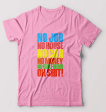Load image into Gallery viewer, Oh Shit Funny T-Shirt for Men-Light Baby Pink-Ektarfa.online