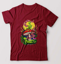 Load image into Gallery viewer, Trippy Psychedelic Weed Stoned T-Shirt for Men-Maroon-Ektarfa.online