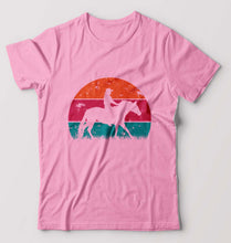 Load image into Gallery viewer, Horse Riding T-Shirt for Men-Light Baby Pink-Ektarfa.online