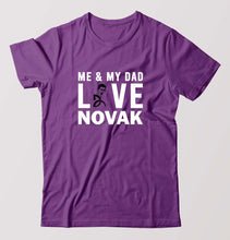 Load image into Gallery viewer, Love Novak Djokovic Tennis T-Shirt for Men-Purple-Ektarfa.online