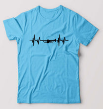 Load image into Gallery viewer, Trumpet Love T-Shirt for Men-Light Blue-Ektarfa.online