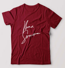 Load image into Gallery viewer, Nina Simone T-Shirt for Men-Maroon-Ektarfa.online