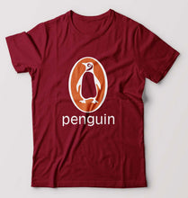Load image into Gallery viewer, Penguin T-Shirt for Men-Maroon-Ektarfa.online