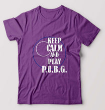 Load image into Gallery viewer, PUBG Keep Calm And Play Pubg T-Shirt for Men-Purple-Ektarfa.online