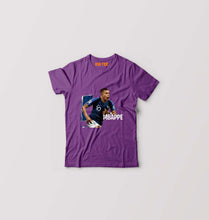 Load image into Gallery viewer, Kylian Mbappé Kids T-Shirt for Boy/Girl-Purple-Ektarfa.online