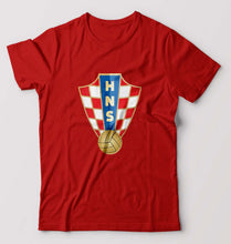 Load image into Gallery viewer, Croatia Football T-Shirt for Men-Red-Ektarfa.online