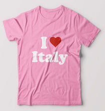 Load image into Gallery viewer, I Love Italy T-Shirt for Men-Light Baby Pink-Ektarfa.online