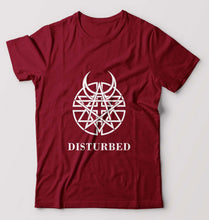 Load image into Gallery viewer, Disturbed T-Shirt for Men-Maroon-Ektarfa.online