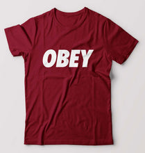 Load image into Gallery viewer, Obey T-Shirt for Men-Maroon-Ektarfa.online