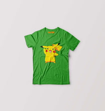 Load image into Gallery viewer, Pikachu Kids T-Shirt for Boy/Girl-Flag Green-Ektarfa.online