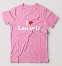 Load image into Gallery viewer, I Love Lonavla T-Shirt for Men-Light Baby Pink-Ektarfa.online