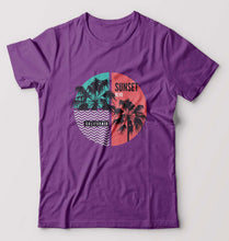 Load image into Gallery viewer, Sunset California T-Shirt for Men-Purpul-Ektarfa.online