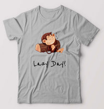 Load image into Gallery viewer, Monkey Lazy Day T-Shirt for Men-Grey Melange-Ektarfa.online