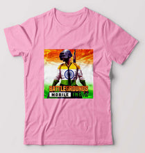 Load image into Gallery viewer, Battlegrounds Mobile India (BGMI) T-Shirt for Men-Light Baby Pink-Ektarfa.online