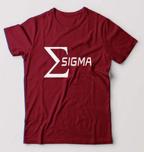 Load image into Gallery viewer, Sigma T-Shirt for Men-Maroon-Ektarfa.online