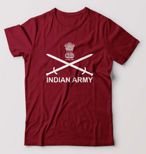 Load image into Gallery viewer, Indian Army T-Shirt for Men-Maroon-Ektarfa.online