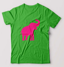 Load image into Gallery viewer, Pink Elephant T-Shirt for Men-flag green-Ektarfa.online