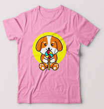 Load image into Gallery viewer, Puppy T-Shirt for Men-Light Baby Pink-Ektarfa.online