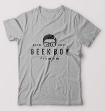 Load image into Gallery viewer, Geek T-Shirt for Men-Grey Melange-Ektarfa.online