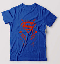 Load image into Gallery viewer, Superman Superhero T-Shirt for Men-Royal Blue-Ektarfa.online