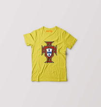 Load image into Gallery viewer, Portugal Football Kids T-Shirt for Boy/Girl-Yellow-Ektarfa.online