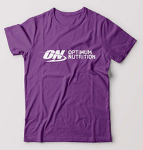 Load image into Gallery viewer, optimum nutrition (ON) T-Shirt for Men-Purple-Ektarfa.online