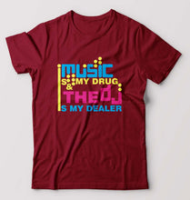 Load image into Gallery viewer, Music T-Shirt for Men-Maroon-Ektarfa.online