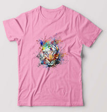 Load image into Gallery viewer, Tiger T-Shirt for Men-Light Baby Pink-Ektarfa.online