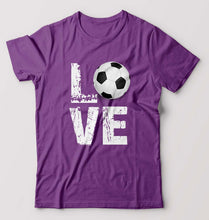 Load image into Gallery viewer, Love Football T-Shirt for Men-Purple-Ektarfa.online
