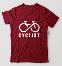 Load image into Gallery viewer, Cyclist T-Shirt for Men-Maroon-Ektarfa.online