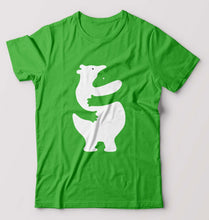 Load image into Gallery viewer, Hippo Dolphin Hug T-Shirt for Men-flag green-Ektarfa.online