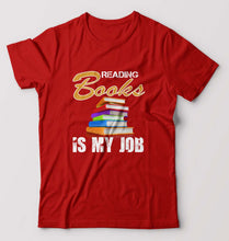 Load image into Gallery viewer, Books T-Shirt for Men-Red-Ektarfa.online