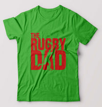 Load image into Gallery viewer, Rugby Dad T-Shirt for Men-flag green-Ektarfa.online