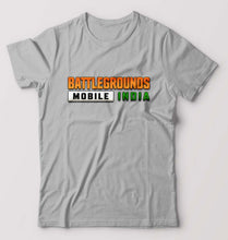 Load image into Gallery viewer, Battlegrounds Mobile India (BGMI) T-Shirt for Men-Grey Melange-Ektarfa.online
