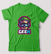 Load image into Gallery viewer, Geek T-Shirt for Men-Flag Green-Ektarfa.online