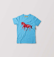 Load image into Gallery viewer, HORSE T-Shirt for Boy/Girl-Light Blue-Ektarfa.online
