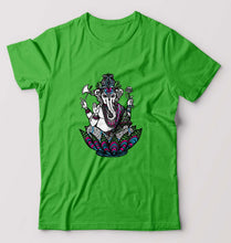 Load image into Gallery viewer, Psychedelic Ganesha T-Shirt for Men-flag green-Ektarfa.online