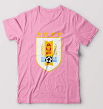 Load image into Gallery viewer, Uruguay Football T-Shirt for Men-Light Baby Pink-Ektarfa.online