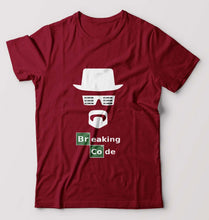 Load image into Gallery viewer, Geek Coder T-Shirt for Men-Maroon-Ektarfa.online